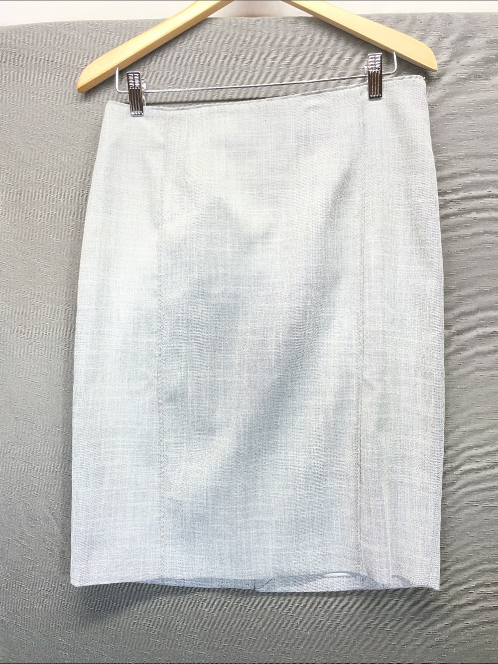 White House Black Market Light Heather Gray Pencil Skirt